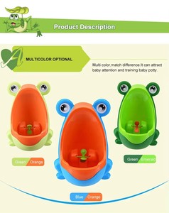 Urinario de Pared para Bebés, Diseño de Rana, de Plástico, Modelo QINGWA, Entrenador de Orinal para Niños Pequeños con Forma Divertida - Product Image 6