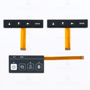 Tùy chỉnh điều khiển màng Bàn phím LED/EL Tactile RGB LED Thiết bị chuyển mạch tùy chỉnh logo ISO9001 chứng nhận cho thiết bị viễn thông - Product Image 2