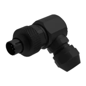 M9 series connector assembly type 90 degree male connector plastic black m9 connector