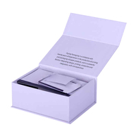 Boîte de papier en carton rigide à fermeture magnétique pliable avec logo personnalisé Boîtes d'emballage cadeau avec anneau en mousse insérée