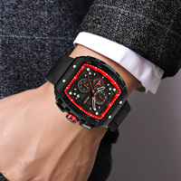 Montre analogique à quartz Japan Movt Exhibition Caseback Silica Gel Business Formal