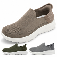 Logo Personnalisé Baskets Chaussette Homme 5D Mains Libres Flyknit Slip On Plateforme Rembourrée Marche Prière