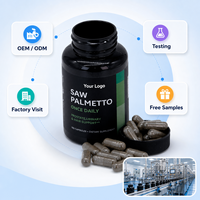 Gélules de Palmier Nain 2026 500mg OEM ODM Échantillon Gratuit avec Serenoa Repens pour le Confort Urinaire Quotidien et les Soins de Bien-être de la Prostate