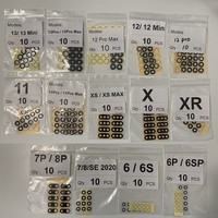 Couvercle d'objectif en verre de caméra arrière pour iphone 6 6s 7 8 Plus X XS MAX XR 11 12 Pro Max 12 Mini avec support de cadre