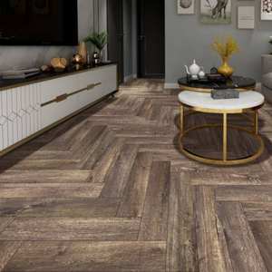 Suelo SPC de núcleo rígido, compuesto de piedra y plástico, resistente al agua, diseño moderno y liso, resistente al desgaste, con diseño gráfico. - Product Image 6