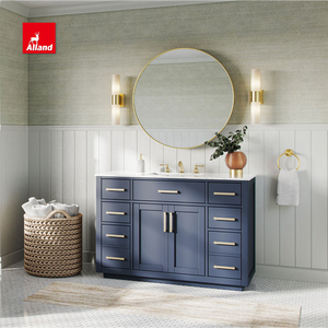 Allandcabinet phong cách hiện đại Matte sơn mài kết thúc MDF phòng tắm Vanity với lưu vực duy nhất - Product Image 2
