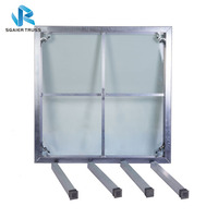 Scène portable Sgaier Truss pour hôtels et événements, en alliage d'aluminium et verre/acrylique, pour expositions