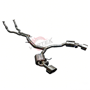 Sistema de Escape VORTEX SUS304 Valvetronic Catback+Tubo Delantero para AUDI RS5 B9 2.9T 2019-2025, Punta Especial, Control Remoto, Instalación Directa - Product Image 1