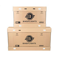 Boîtes en carton ondulé Kraft personnalisées avec logo, boîtes d'expédition en carton ondulé, boîte d'emballage pour vélo
