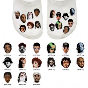 Famoso Charm para Zapatos de Noche de Halloween, Máscara Blanca de Terror, Charm Decorativo para Zuecos, Charms de PVC Horripilantes para el Día de Todos los Santos - Product Image 1