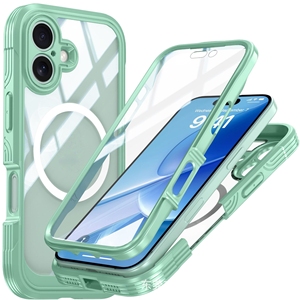 Nueva <span class=keywords><strong>funda</strong></span> de teléfono de carga inalámbrica magnética <span class=keywords><strong>para</strong></span> iPhone 15 Pro Max 16 Plus 17 Air 14 13 12 Protector de pantalla de vidrio 360 protección - Product Image 4