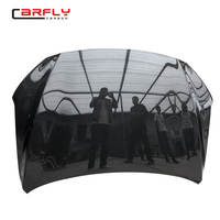Nouveau capot en fibre de carbone style OEM pour Hyundai Elantra berline 2016-2017 avec boulons, infusion sous vide, tissage sergé 3K