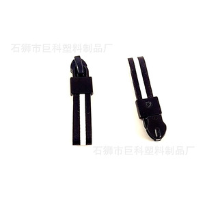 คลิปหนีบสายปรับได้ สีดำและสีขาว ซิปโลหะสองด้าน สำหรับจัดการสายเคเบิล - Product Image 4