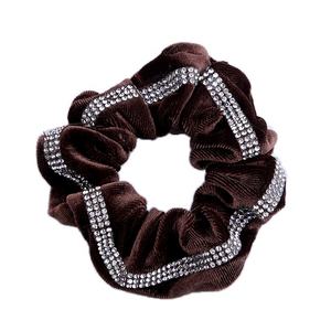 Ikat Rambut Beludru Kristal Berkilau Mewah, Ikat Rambut Palsu Berlian Berkilau Nyaman - Product Image 5