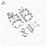 Repose-pieds CNC KOTORQ avec goupilles antidérapantes bleues brûlées, amélioration des pédales E-Moto pour accessoires de moto électrique tout-terrain Talaria MX4, pièces E-Moto