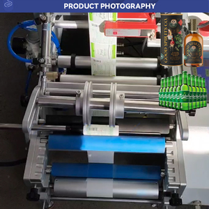 Automatic Labeling Machine <b>Adjustable</b> Spacing for Manual Placement 4-Side Labeling for <b>Square</b> Bottles Electric Driven Stainless - Product Image 6