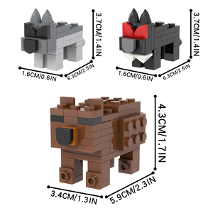 MOOXI <span class=keywords><strong>Game</strong></span> MOC1670-1673 le Hibou Ram, Animaux Hostiles, Mamouth, Entités Secrètes, Blocs de Construction, Jouets Éducatifs pour Enfants - Product Image 4