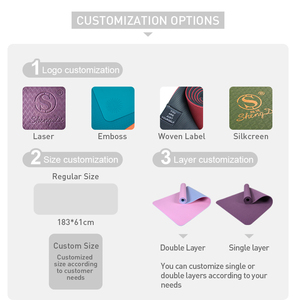 SHENGDE Étiquette personnalisée <span class=keywords><strong>Fitness</strong></span> durable Fabrication professionnelle Tapis de yoga en TPE écologique à impression spéciale antidérapante - Product Image 6