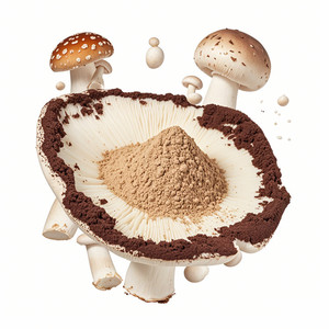 맞춤형 비건 친화적 수용성 차가 레이시 표고 버섯 사자의 갈기 버섯 추출물 분말 - Product Image 1