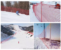 Filet de sécurité robuste pour piste de ski en PE/Nylon, imperméable, type panoramique, certifié CE, barrière de protection pour station de ski