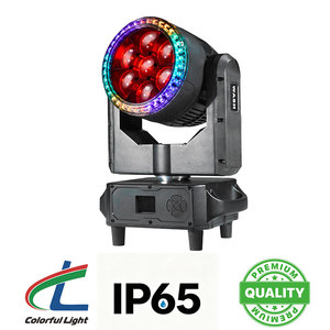 Venta al por mayor de fábrica: Mini luz LED móvil tipo ojo de abeja 7x40W impermeable con anillo IP65 - Product Image 1