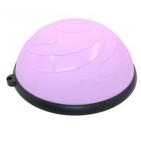 Ballon d'équilibre de yoga portable de 58 cm pour l'entraînement du tronc, équipement de gym personnalisé, demi-ballon de yoga pour le renforcement musculaire, logo personnalisé