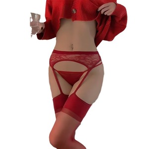 Sexy Lace Suspender Stockings 0D Ultra Thin Transparent Women's Summer Spring Autumn Solid Color Nylon Long Stockings - Product Image 5