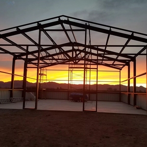 Estructura de acero prefabricada de bienes raíces moderna de gran oferta para Taller de fábrica, oficina, casa, escuela, cochera, Panel sándwich hecho - Product Image 3