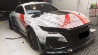 Film de protection de carrosserie JDM en PVC pour voiture, imprimé sur mesure, vert, imperméable, haute qualité, motif anime mignon pour pare-chocs, auto-cicatrisant, anti-rayures, découpé