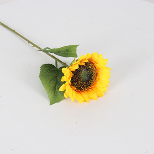<b>Artificial</b> Sunflower Single <b>Stem</b> Silk Flower High Simulation Decorative Ornament For Home Office Wedding Photography Props - Product Image 5