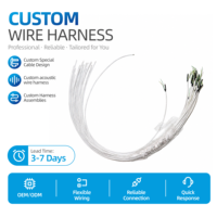 Fil de cuivre émaillé à 3 conducteurs en PTFE blanc OD0,9 mm, pour connexion audio interne des écouteurs