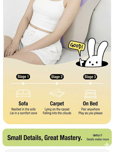 프리미엄 커플 인체공학적 지지 디자인 메모리폼 바디 쿠션 커플 성생활 보조 베개 (독서, 게임, 수면용) - Product Image 5