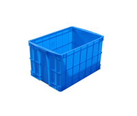 Caisse de manutention logistique empilable robuste et populaire 575-350, boîte de rangement standard en plastique