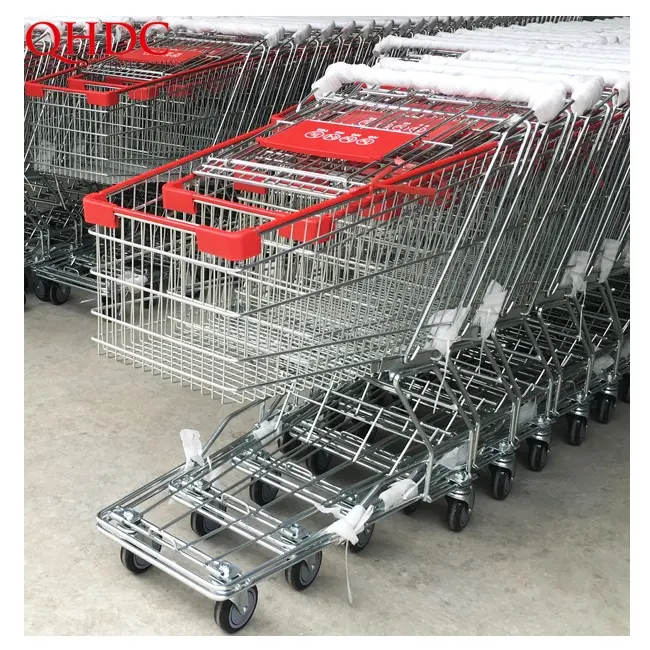 Supermarket Shopping Carts Warehouse Platform Hand
