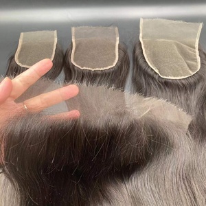 4*4 5*5 6*6 HD đóng cửa 100% lớp biểu bì phù hợp tóc thẳng hàng đầu tóc con người HD ren đóng cửa - Product Image 6