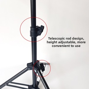 Support trépied pour perroquet, modèle Monk Small, avec poteau interactif télescopique pour l'entraînement et la griffure sur bois, portable pour le sol - Product Image 3