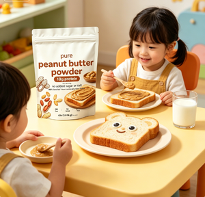 <span class=keywords><strong>Beurre</strong></span> <span class=keywords><strong>de</strong></span> cacahuète en poudre certifié biologique, sans sucre ajouté, non-OGM, saveur riche et noisette, pour la pâtisserie et les boissons - Product Image 6
