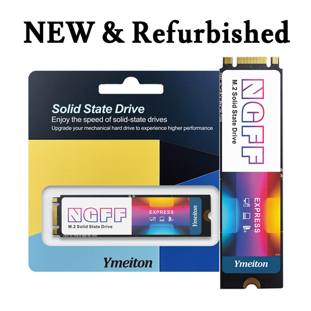 Factory Supply M.2 NGFF SATA3.0 SSD 128GB 256GB 512GB 1TB, Available in Brand New and Refurbished 100% Health.
