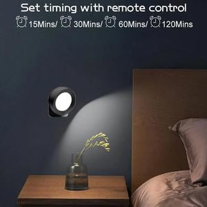 Lámpara LED de pared con rotación de 360 grados, lámpara de lectura para cabecera, apliques de pared magnéticos inalámbricos con control remoto, 1 ud./2 uds. - Product Image 4