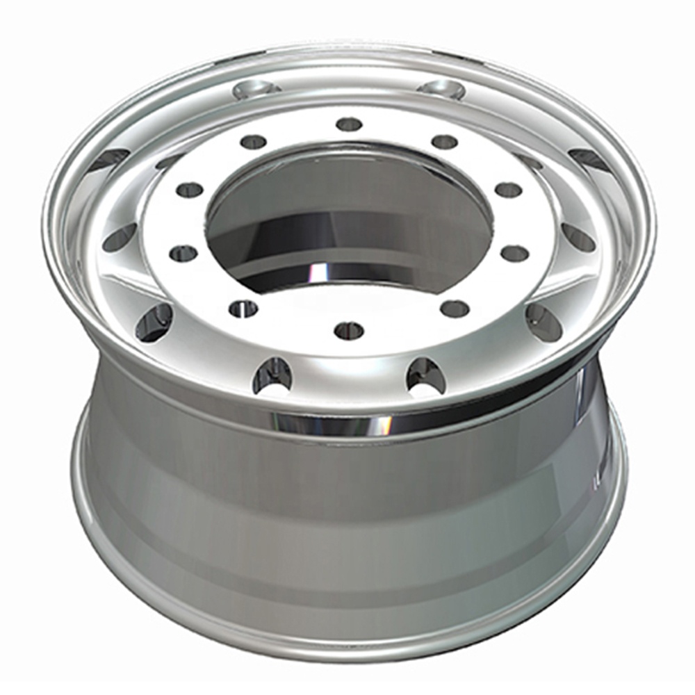 22,5x11,75 супер Одноколесный алюминиевый втулка пилот обработанный и полированный кованый колесо для грузовиков/автобусов