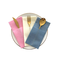 Couleur Airlaid Serviette Papier Lin Comme Couverts Serviettes De Poche Serviettes Personnalisées Avec Logo