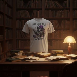 Camiseta con diseño gráfico de Good Girls Read Bad Books, talla unisex para adultos - Product Image 3