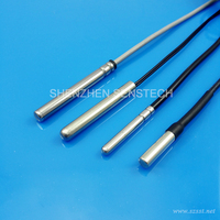 Tabung Tahan Air 1M Cat5e Kabel Audio Mini Jack CPU Pemeriksaan Temperatur Transistor DS18B20