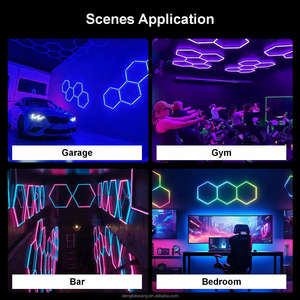 Vente directe d'usine Télécommande personnalisée Hexagon Lighting Rgb Led Work Light 24V Car Detailing Lights - Product Image 2