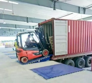 Niveleur de quai à coussin d'air, élévateur stationnaire personnalisé, rampe d'extension de quai, plateforme de chargement mobile - Product Image 6