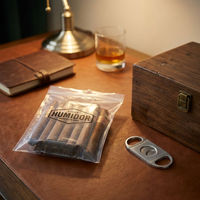 anti-humidité, refermable, en position debout, pour boutique de cigares, bar, club et vente au détail haut de gamme