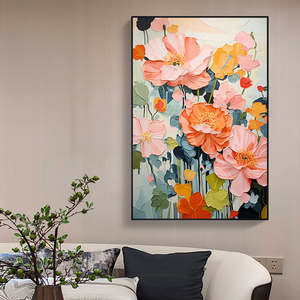 Modern Hand Embellished Canvas Supplier Water Canvas Art Painting 3d Wallpaper <strong>Home</strong> Decoration Papiers Peints Murals <strong>Wall</strong> <strong>Decor</strong> - Product Image 6