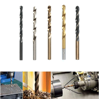 Foret hélicoïdal à queue droite DIN 338 pour perçage de métaux en acier inoxydable, 5% Cobalt HSS, 0,8 mm, pointe M35