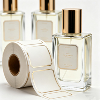 Étiquette de parfum de luxe personnalisée, rouleau, estampage à chaud or et argent, autocollant adhésif pour flacons de parfum haut de gamme