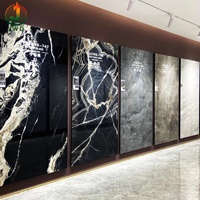 Panneau mural intérieur 3D moderne 1220*2440mm en PVC, plaque décorative en marbre UV, imperméable, ignifuge et résistant à l'humidité